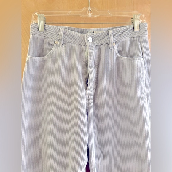 Afends Gray High-Waisted Corduroy Jeans. - Picture 8 of 13